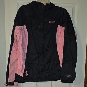 Columbia Black and Pink Ski Jacket